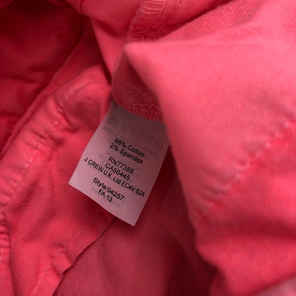 J. Crew Andie Chino Pants in Pink Y832 - Picture 6 of 8